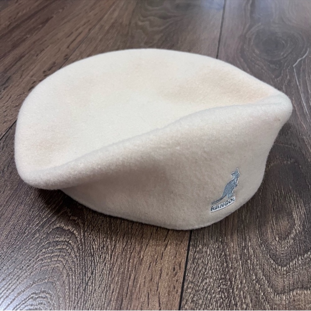 Kangol Cream Beret Hat